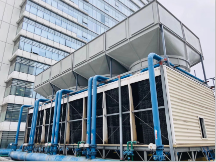 200噸橫流冷卻塔5米處測得噪音52分貝，問鼎整個行業(yè)誰能做到！